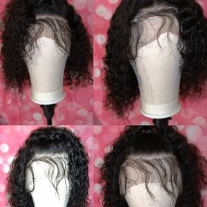 12in deep wave lace front wig